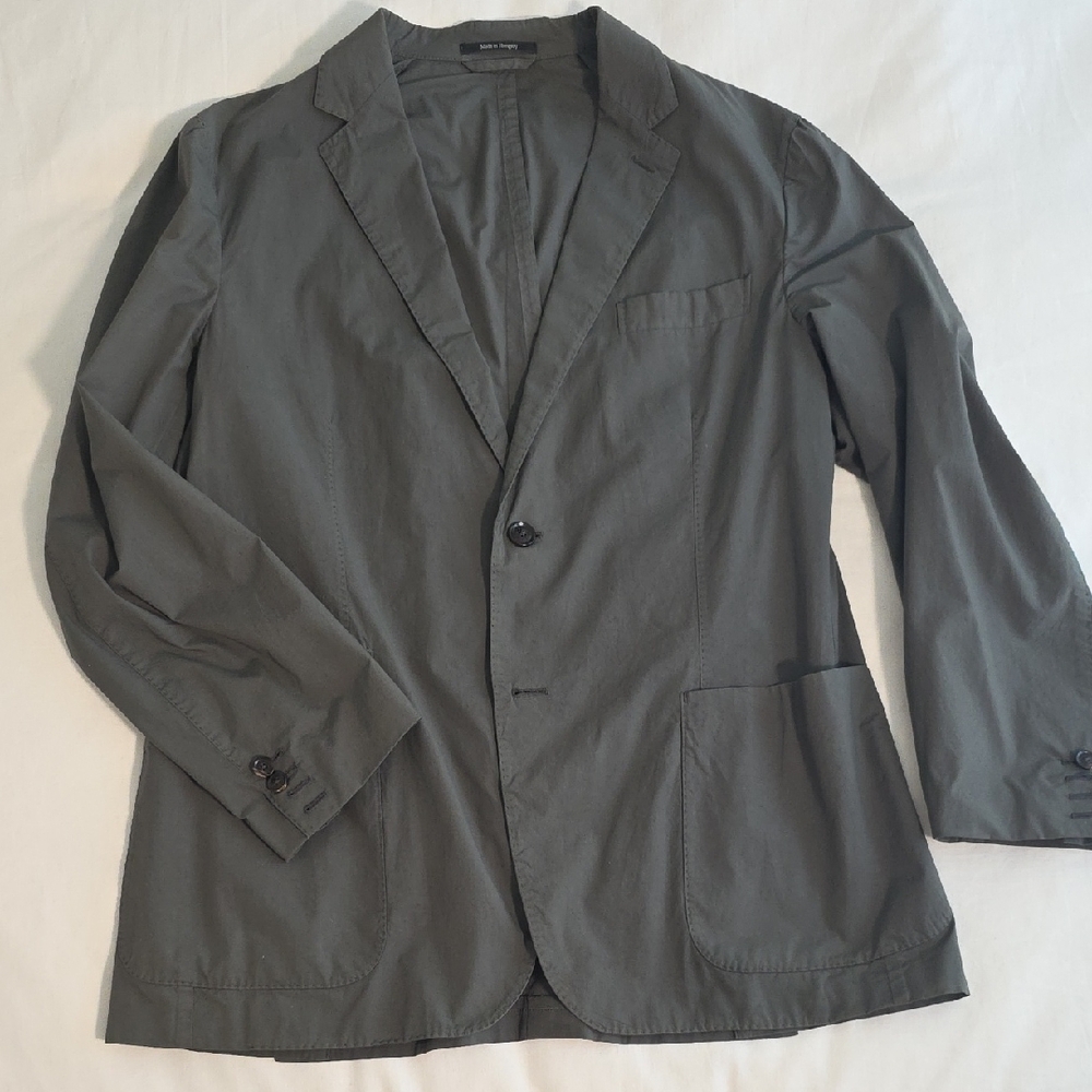 Zegna Deconstructed Cotton Travel Blazer, IT 54, US 44